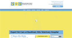 Desktop Screenshot of baulkhamhillsvet.com.au